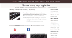 Desktop Screenshot of elpiano.pl