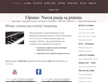 Tablet Screenshot of elpiano.pl
